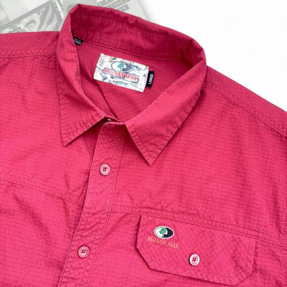 Y2k red waffle textured mossy - Picture 4 of 6